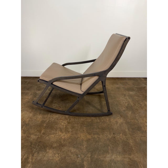 Wood Late 20th Century Rocking Lounge Chair by Pierre Paulin for Ligne Roset For Sale - Image 7 of 13