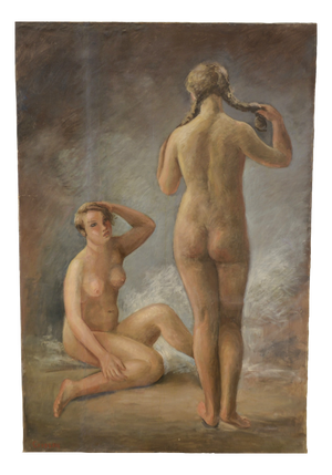 Marguerite Crissay, Nudes, 19th Century, Oil on Canvas