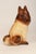 1940s Vintage Folk Art Chalkware Carnival Chalk Brown Collie Dog Sculpture / Figurine For Sale - Image 5 of 15
