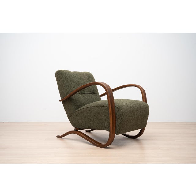 Wood H-269 Armchairs by Jindřich Halabala, Czechoslovakia, 1930s, Set of 2 For Sale - Image 7 of 18
