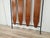 Metal Iron and Teak Wall Coat Rack with Brass Hangers, 1960 For Sale - Image 7 of 10