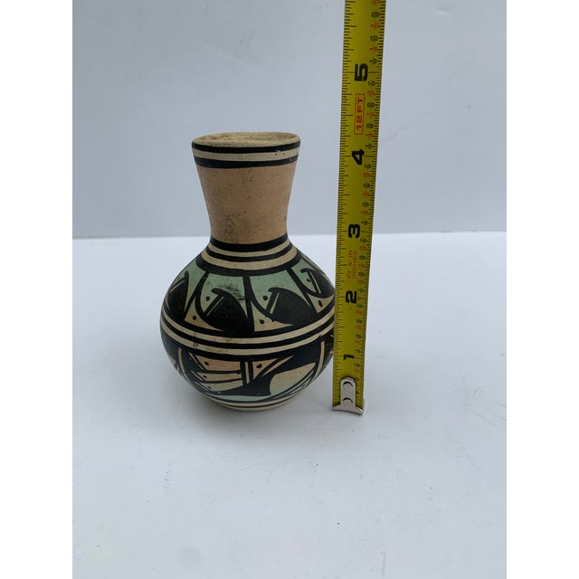 Ceramic Small Vintage Navajo Painted Vase Pot For Sale - Image 7 of 7