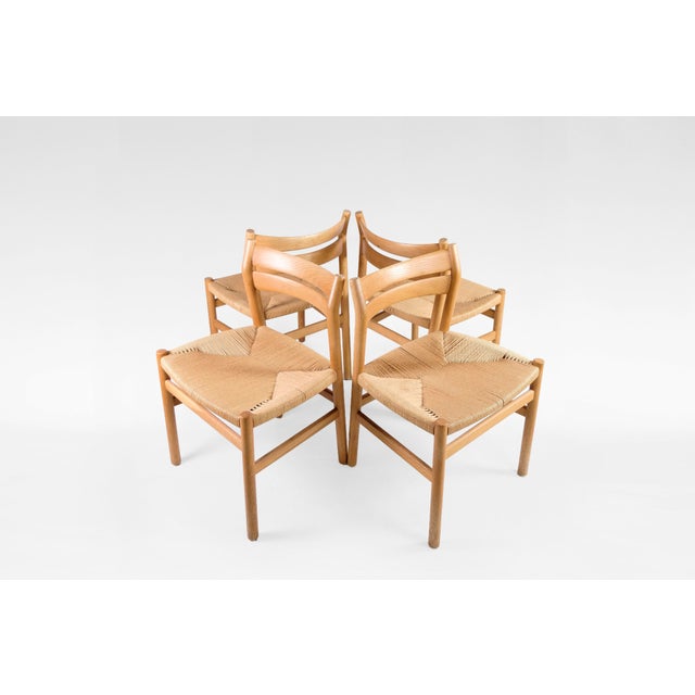 Beige BM1 Dining Chairs by Børge Mogensen for C.M. Madsen, Denmark, 1960s, Set of 4 For Sale - Image 8 of 8