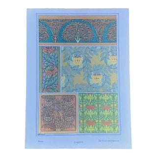 Art Nouveau Sorb Tree Botanical Flora Illustration For Sale