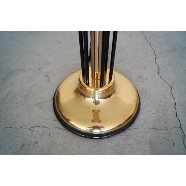 Black 1970s Postmodern Italian Regency Floor Lamp For Sale - Image 8 of 12