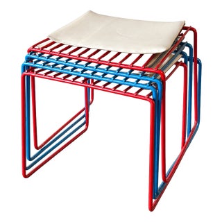 Model 554 Stools from Atelier A, 1970s, Set of 4 For Sale