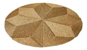 Rush House for Chairish Monte Vista Round Seagrass Rug, 6-feet