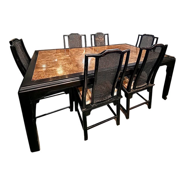 Century Furniture "Chin Hua" Dining Table and Chairs by Raymond K. Sobota For Sale