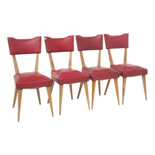 Vintage French Chairs, Set of 4 For Sale