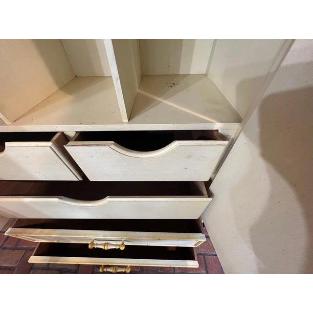 1970's Faux Bamboo Yellow Armoire by Century Furniture For Sale - Image 12 of 18