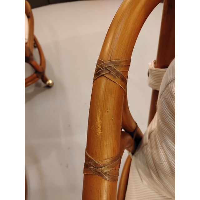 Mid 20th Century Ficks Reed Mid Century Rattan Dining Set With Table, 5 Pieces For Sale - Image 15 of 17