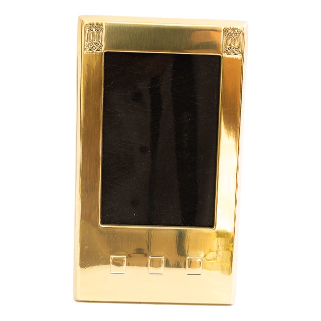 Brass and Glass Picture Frame from WMF, Vienna, Austria, 1920s For Sale