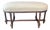 19th Century French Louis XVI Carved Walnut Oval Bench or Ottoman For Sale