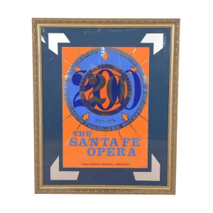 Framed Poster by Robert Indiana for the Santa Fe Opera, 1976
