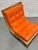 Mid Century Modern Scoop Lounge Chair by Carter Brothers | Orange Tufted Chair, C. 1950's For Sale In New York - Image 6 of 13