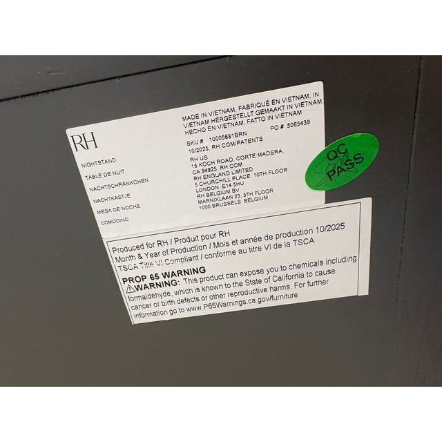 Rh French Contemporary Closed Nightstand – 32" For Sale - Image 15 of 18