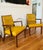 Pair of Monteverdi Young Vintage mid-century modern walnut armchairs designed by Maurice Bailey in 1969. These were...