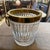 1970s Modern Silver Plated and Heavy Engraved Crystal French Wine Cooler For Sale - Image 14 of 16