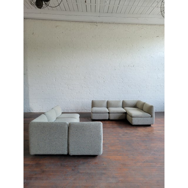 1980s 1980s Ganging Elysée 8 Pc Modular Sectional Sofa by Steelcase For Sale - Image 5 of 16
