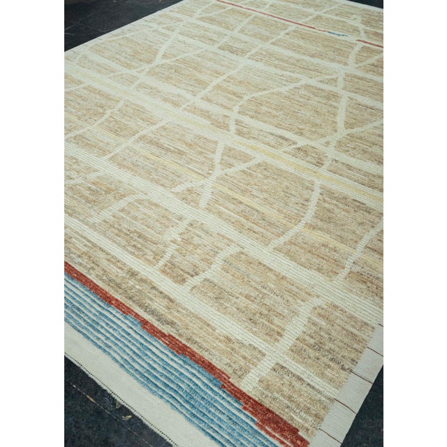 Brown Turkish Tulu Handmade Rug 7'11" x 10'6" #20362 For Sale - Image 8 of 8