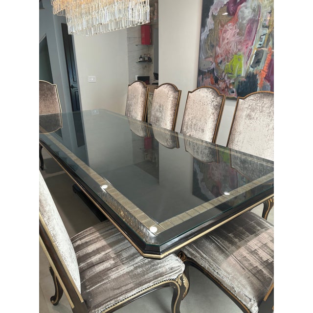 Marge Carson Dining Room Set of 10 For Sale In Los Angeles - Image 6 of 11