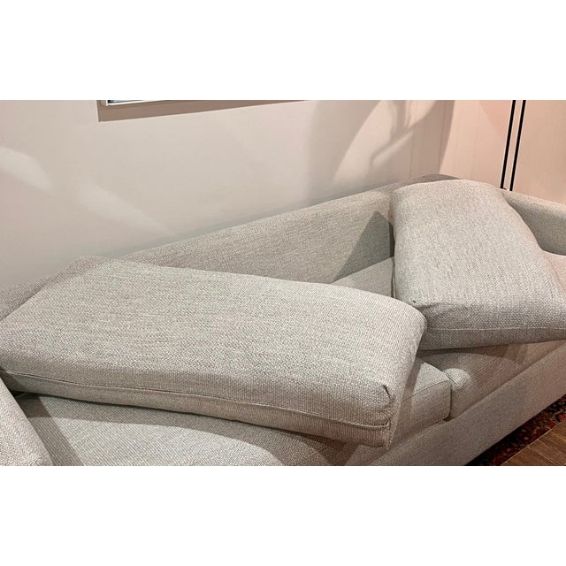 2020s Crate & Barrel Lounge Sofa, 93" Taft Cement For Sale - Image 5 of 5