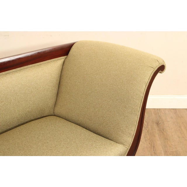 Antique American Empire Carved Mahogany Sofa For Sale - Image 4 of 12