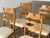 Wood Mid-Century Danish Razorblade Dining Chairs in Oak by Henning Kjærnulf for E.G. Møbler, 1960s, Set of 6 For Sale - Image 7 of 10