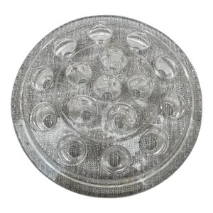 Vintage Large Round Glass Flower Pin Frog