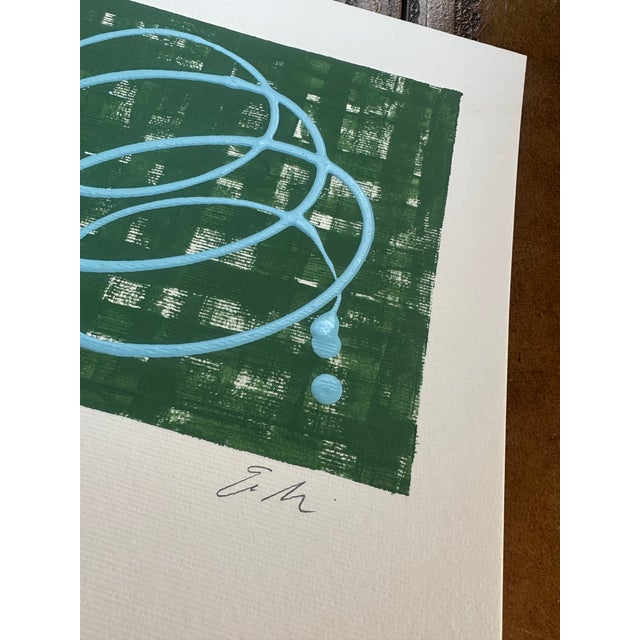 Erin Simon Original “Imperfection” (In Green With Blue) Abstract Acrylic Painting For Sale In Baltimore - Image 6 of 8