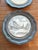 Vintage Georg Vetter Pewter and Porcelain Coasters Set of 8 German Landmarks For Sale - Image 12 of 13