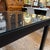 Metal Parsons Style Glass Top Dining Table For Sale - Image 7 of 12