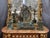 bronze and green marble clock depicting Cupid and Psyche This piece is attributed to the mentioned designer/maker. It has...