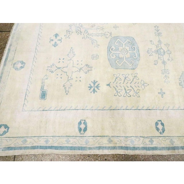 Mid 20th Century Galerie Shabab Collection Mid-20th Century Indian Cotton Agra Carpet For Sale - Image 5 of 7