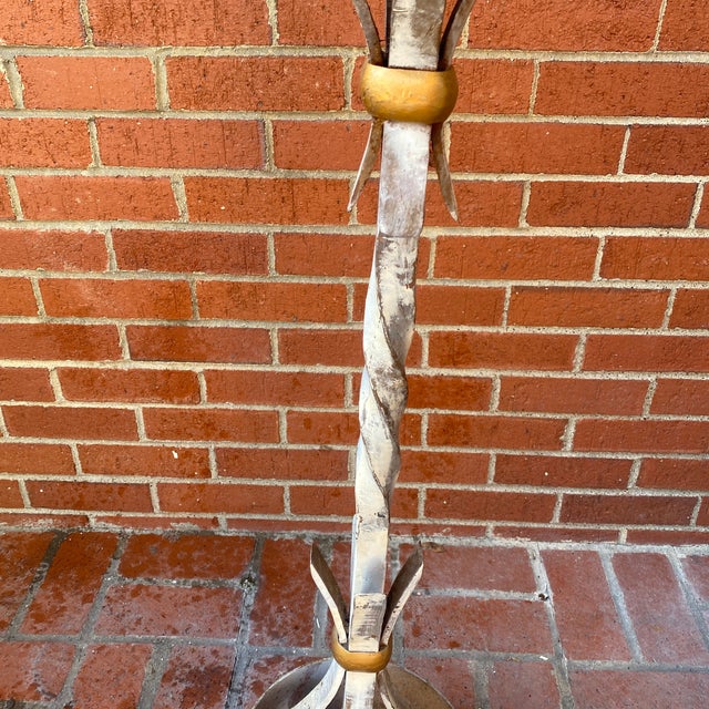 Gilded Cast Iron Plant Stand For Sale - Image 9 of 13