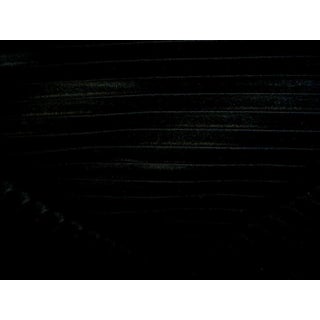 Jim Thompson JT013698010 Plush Corded Velvet Jet Black Upholstery Fabric - 1-1/8 Yards For Sale