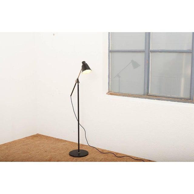 Floor Lamp with Black Die-Cast Aluminum Base from Bag Turgi, 1930s For Sale - Image 13 of 14
