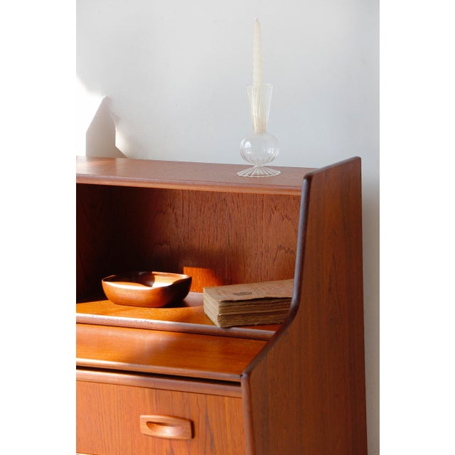 Wood Vintage Danish Teak Secretary, 1960s For Sale - Image 7 of 18