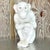 White Vintage Italian Glazed Ceramic Life Size Monkey For Sale - Image 8 of 9