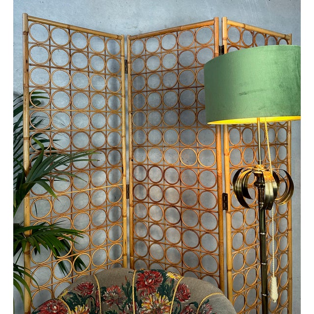 Boho Chic Vintage Bamboo Room Divider, 1970s For Sale - Image 3 of 9