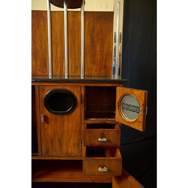 Original Art Deco Barber Station Cabinet, Circa 1930 For Sale - Image 11 of 13