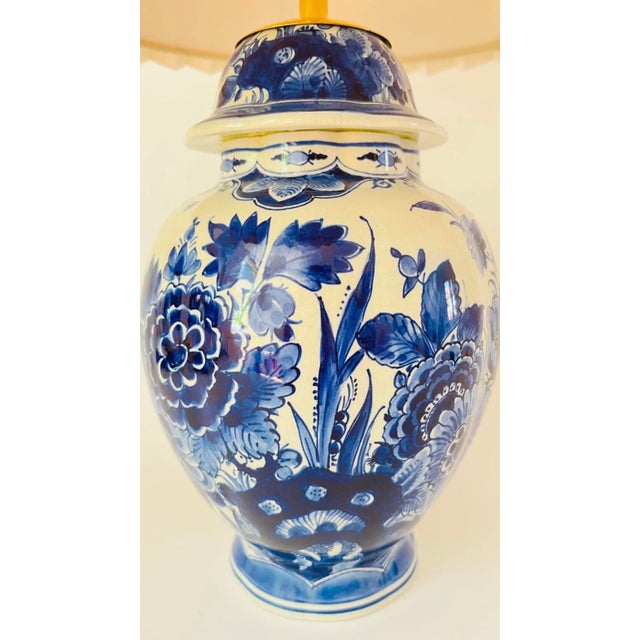 Antique Delft Table Lamp from De Koninklijke Porceleyne Fles For Sale - Image 3 of 8