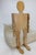 This 50" tall articulating folk art wood figure is a medium sized wooden mannequin designed with lifelike proportions. Its...