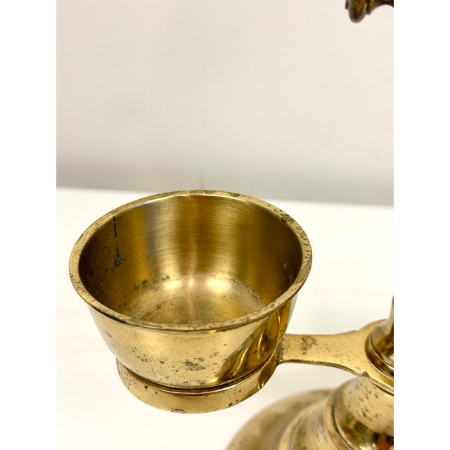 Brass Antique Brass Shaving Mirror For Sale - Image 8 of 13