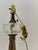 Brass Mid 20th Century Brass and Glass Converted Kerosene Lamp With Silk Cord – Solid Heavy Base For Sale - Image 8 of 13