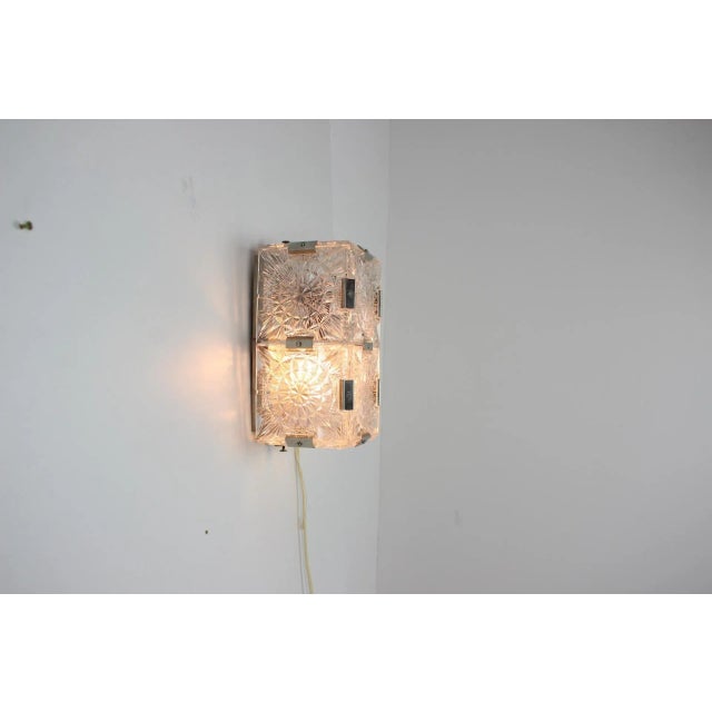 Mid-Century Modern Wall Lamp from Kamenický Šenov, 1970s For Sale - Image 12 of 14