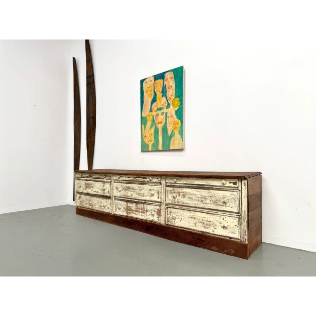 Large Antique Haberdashery Cabinet, 1900s For Sale - Image 17 of 18