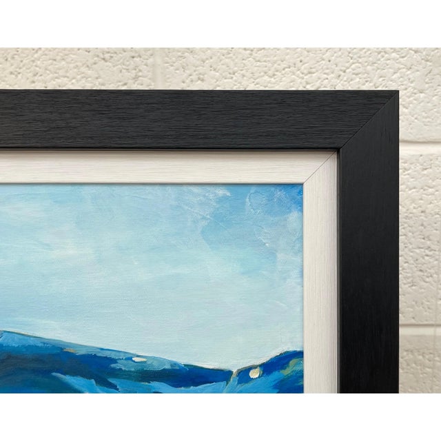 Blue Angela Wakefield Colourful Abstract Landscape Painting of Scottish Highlands Contemporary Artist, 2021 For Sale - Image 8 of 11