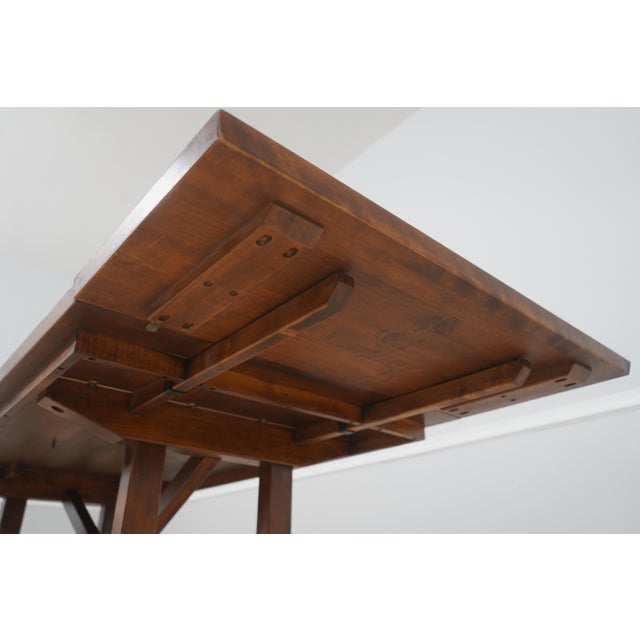 Nichols & Stone by Stickley Trestle Dining Room Table For Sale - Image 16 of 18