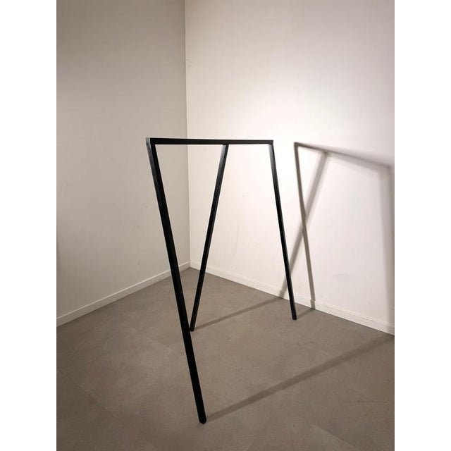 Minimalist Black Metal Clothes Rack For Sale - Image 6 of 6